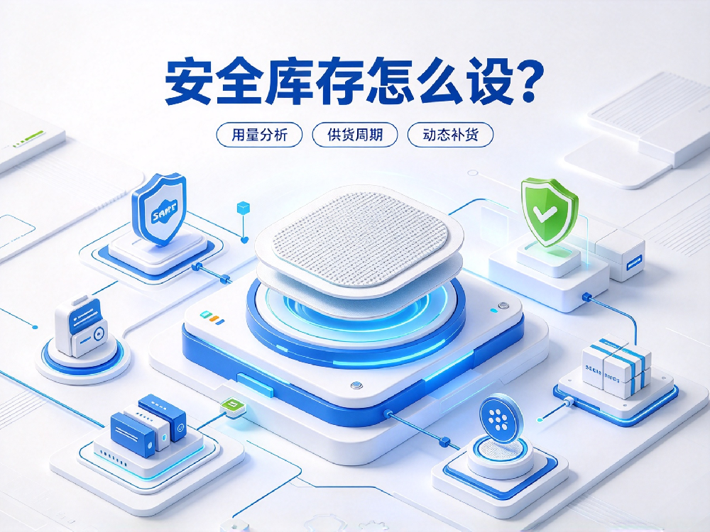 医疗器械厂家电极片耗材配套采购安全库存怎么设？